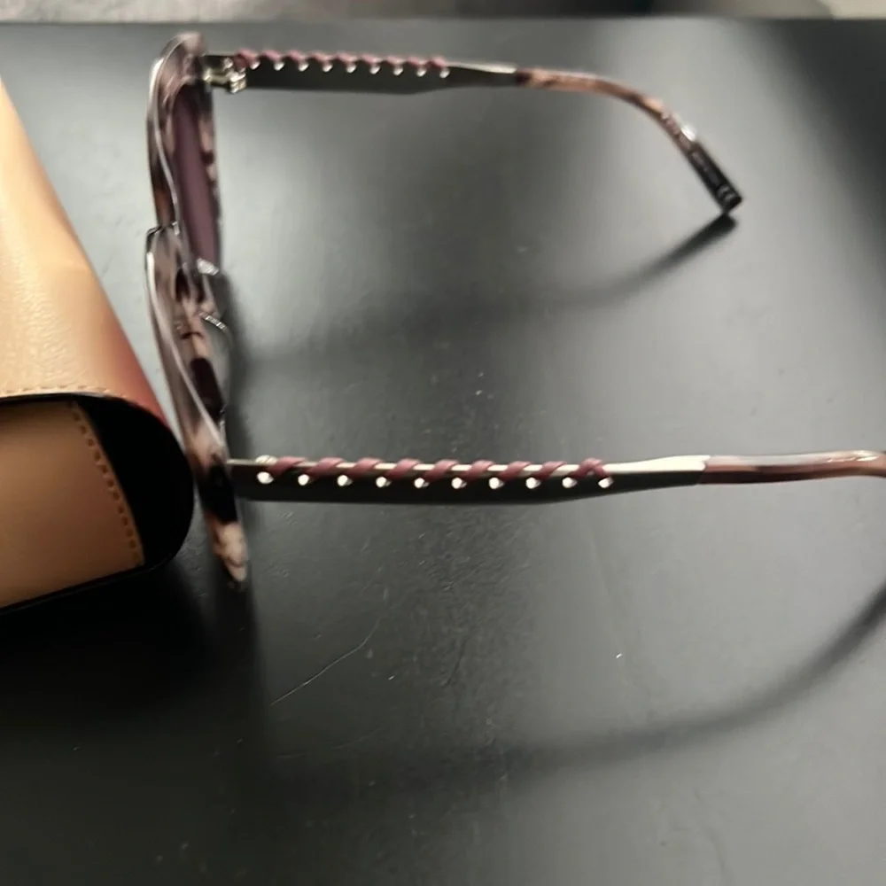 Tod’s Women’s Authentic Sunglasses Shades with Case Whipstitched Leather